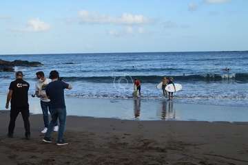 Grabación del reportaje del programa Buenas Tardes Canarias/TA.